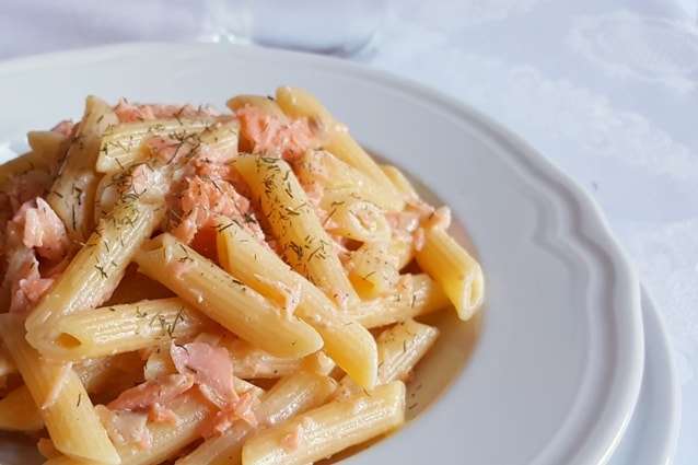 pasta panna e salmone